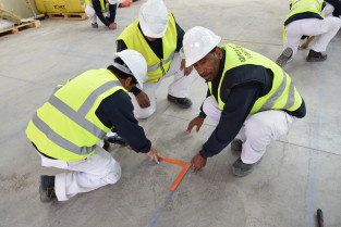 Trabajadores de la construccion. Mediciones