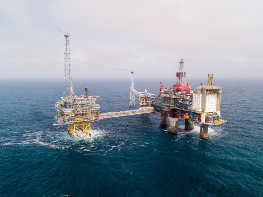 The Sleipner field in the North Sea Photo Øyvind Gravås and Bo B. Randul...