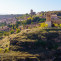 Old mountain village ravine sunny fall day sepulveda segovia